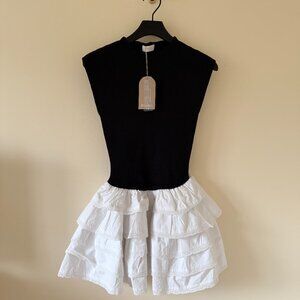 Meshki Maeve Ruffle Knit mini dress